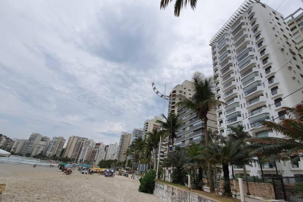 Apto Pe Na Areia - Praia Das Asturias Guaruja-Sp Kültér fotó