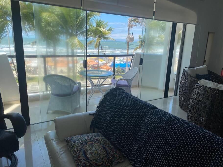 Apto Pe Na Areia - Praia Das Asturias Guaruja-Sp Kültér fotó
